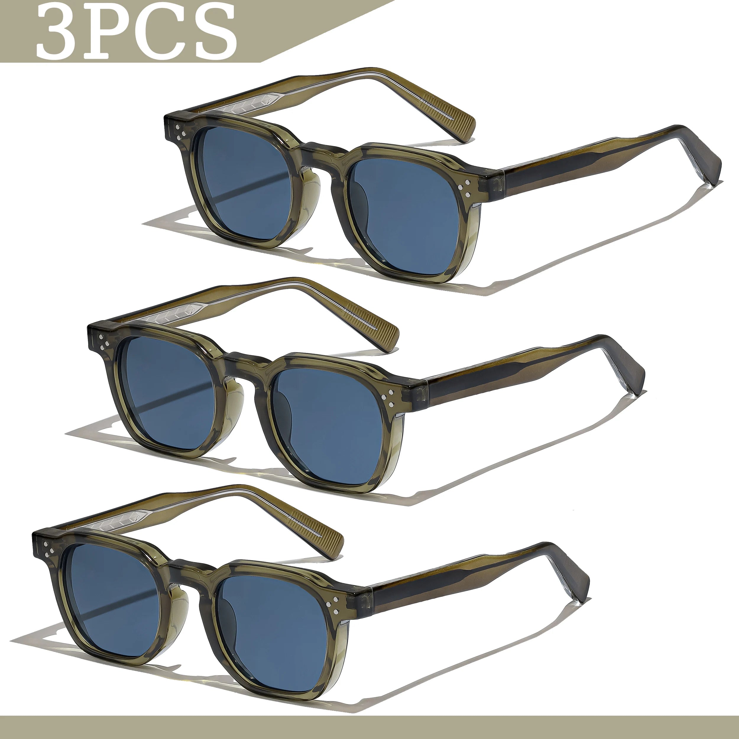 Lunettes de Soleil Carrées Rétro UV400