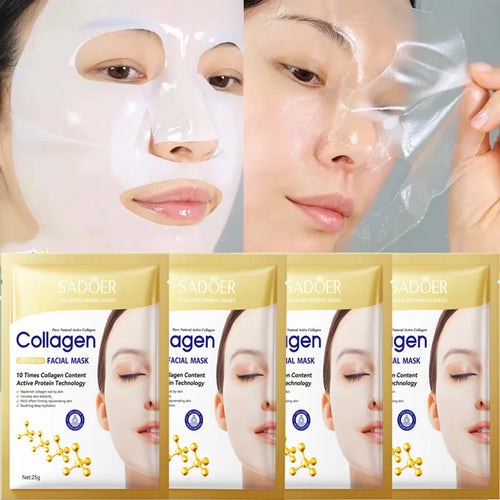 Masque Visage Collagène Anti-Âge (Lot de 10)
