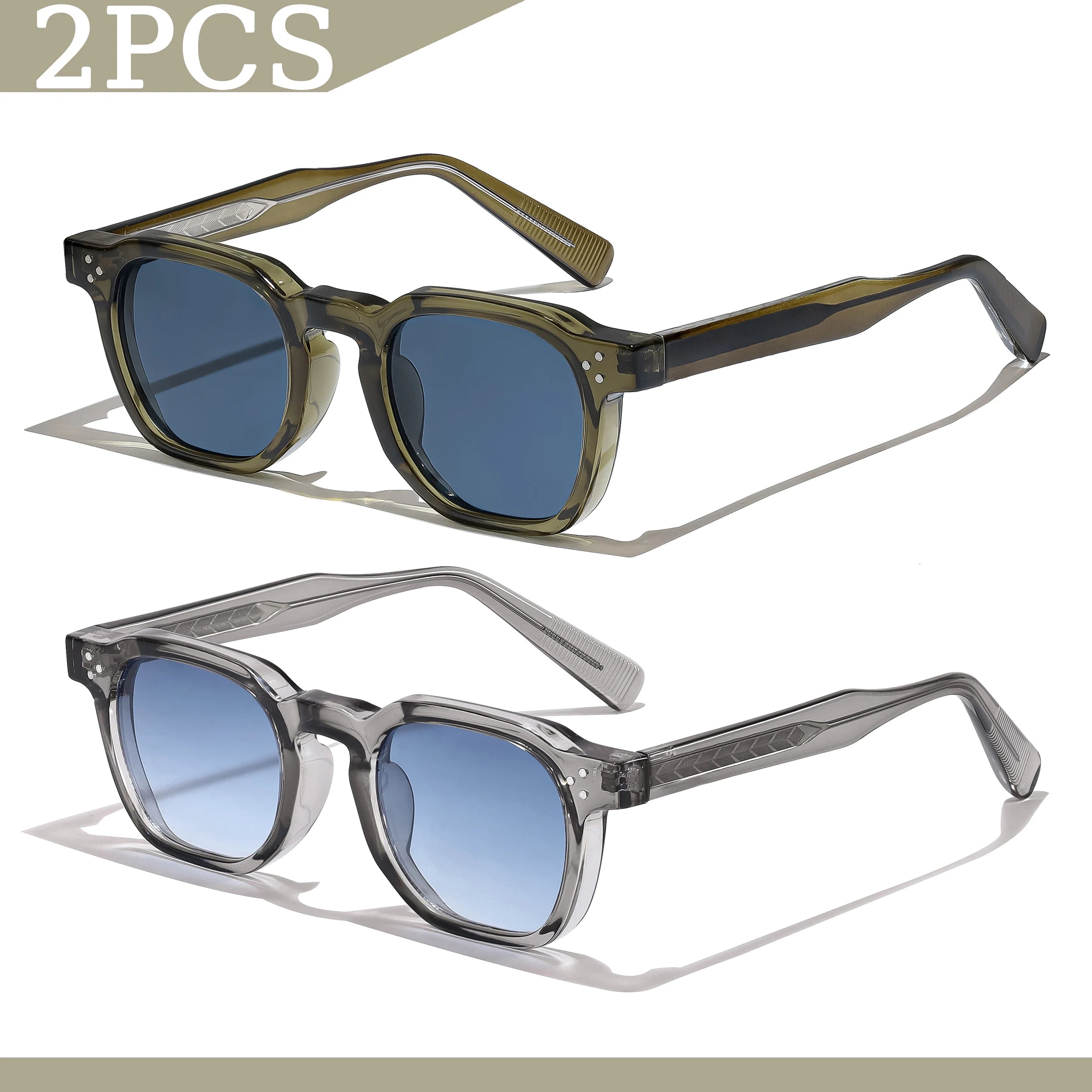 Lunettes de Soleil Carrées Rétro UV400