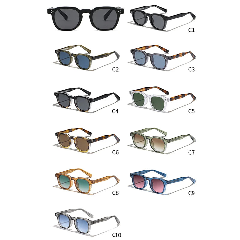 Lunettes de Soleil Carrées Rétro UV400